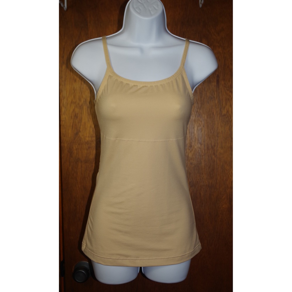 Maidenform Tan Nude Shapewear Camisole Adjustable Straps Small P3266 Smoothing - Picture 1 of 7